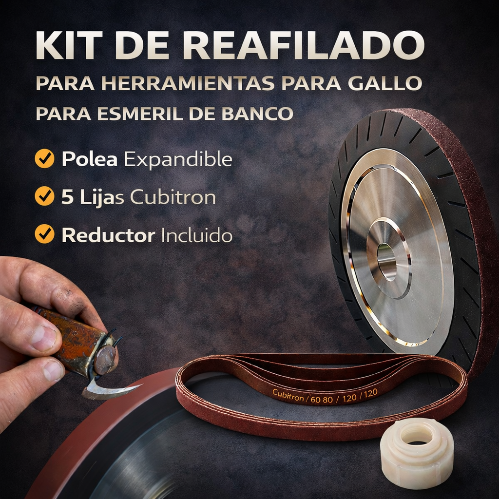 Kit polea expansiva + 5 lijas