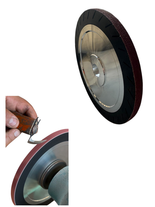 Polea Expansiva Profesional Para Afilado De Navajas para Gallo Para Uso en Esmeril De Banco 8x1/2x1”