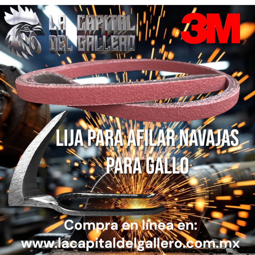 Lija de banda 1/2" x 63" grano disponibles  60, 80 y 120 Cubitron II 3M