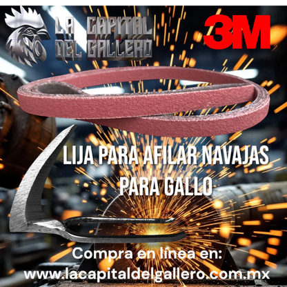 Lija de banda 1/2" x 63" grano disponibles  60, 80 y 120 Cubitron II 3M