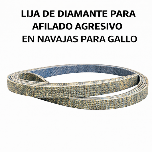 Lija de diamante G60 1/2 x 63 y 1/2 x 8” para polea expansiva