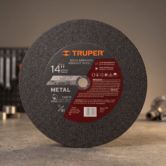 Disco de corte 14" Truper