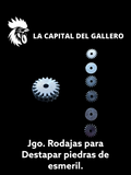 Juego de rodajas (estrellas) #0 para destapar piedra de esmeril nuevas o tapadas por el uso